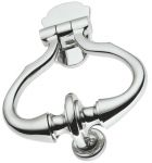 Large Diplomat Polished Chrome Ring Style Door Knocker (BC709)